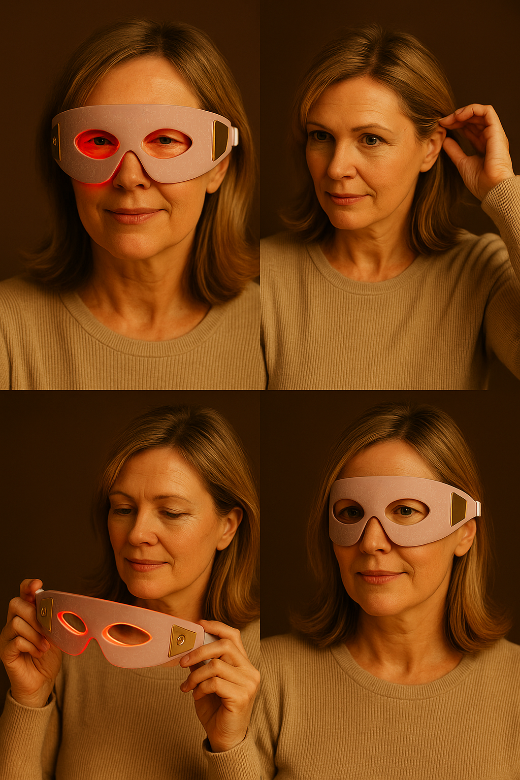 LED Light Therapy Eye Mask – Red Light for Dark Circles & Fine Lines