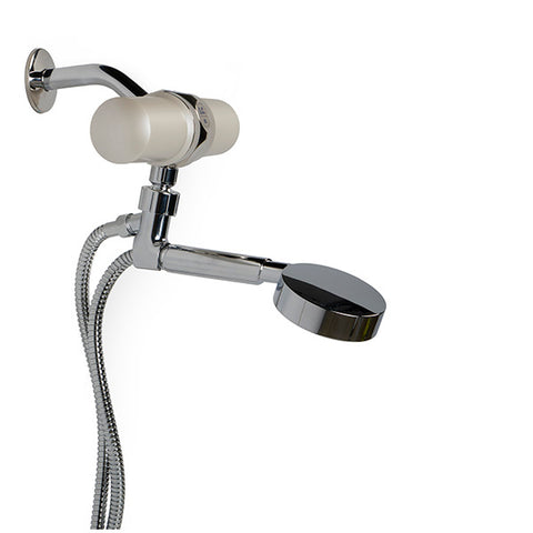 Sante Ultimate Dual KDF Shower Filter to remove chloramine, chlorine, reduce fluoride and more! Includes hand held shower wand