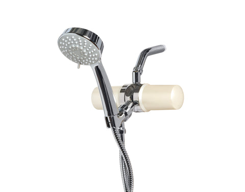Sante Ultimate Dual KDF Shower Filter With Handheld Shower Wand for Well Water