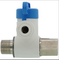 John Guest  3/8" x 3/8" x 1/4" Angle Stop Adapter Valve