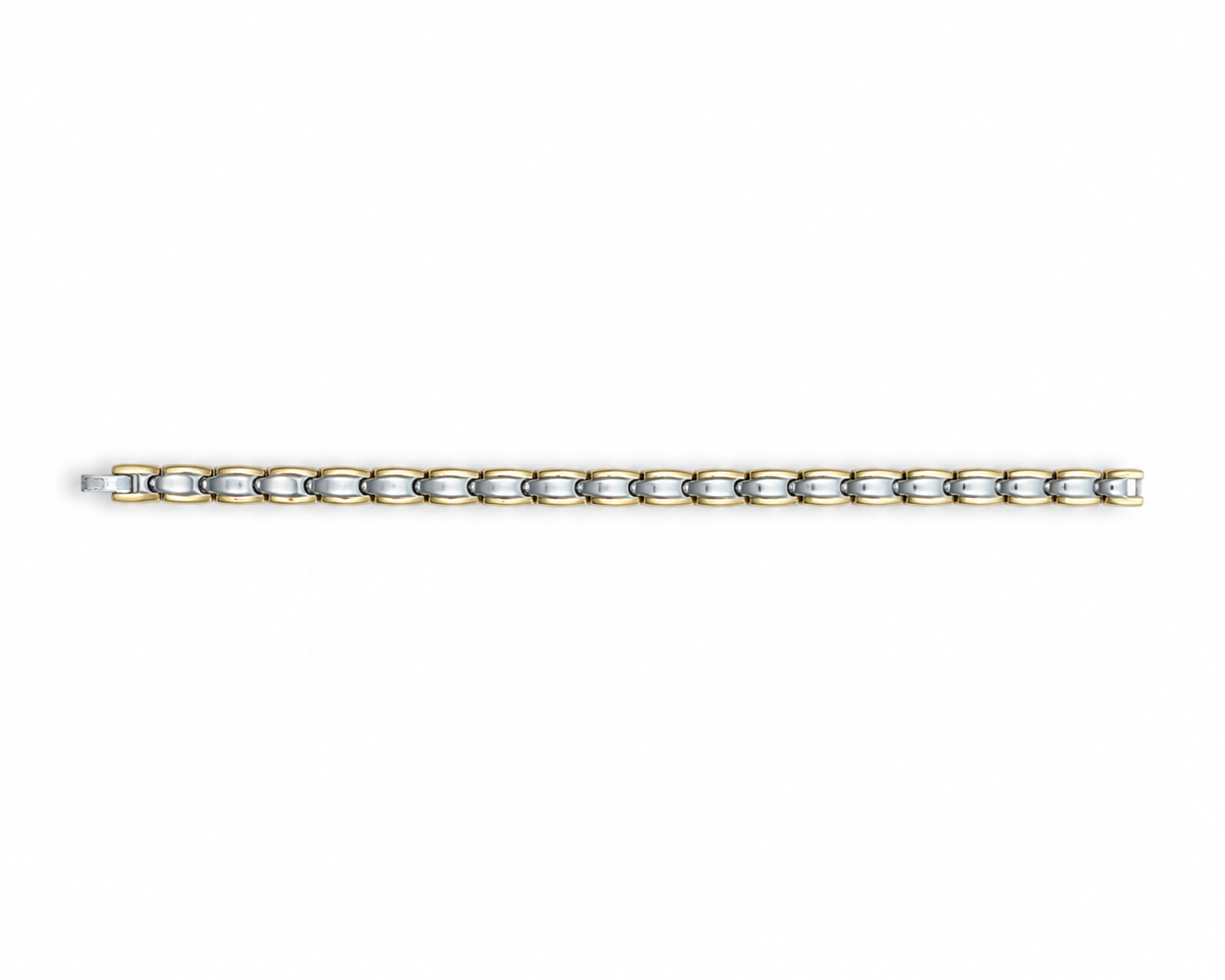 Negative Ion Exchange Bracelet — Two-Tone Woven Link