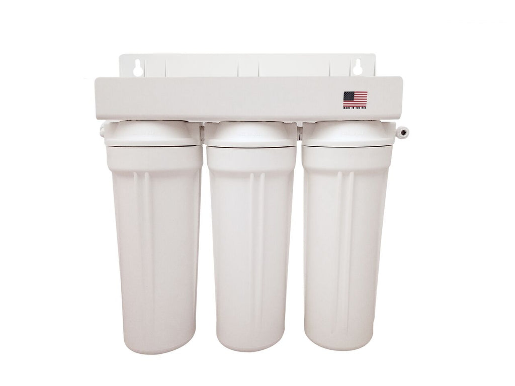 Well Water Under Sink Filter System 3 KDF 10" Filters